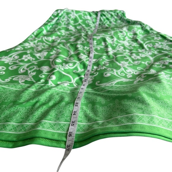 NWOT Vince Camuto Floral Print Maxi Skirt in Jolly Green SZ M Made in America - Picture 4 of 5